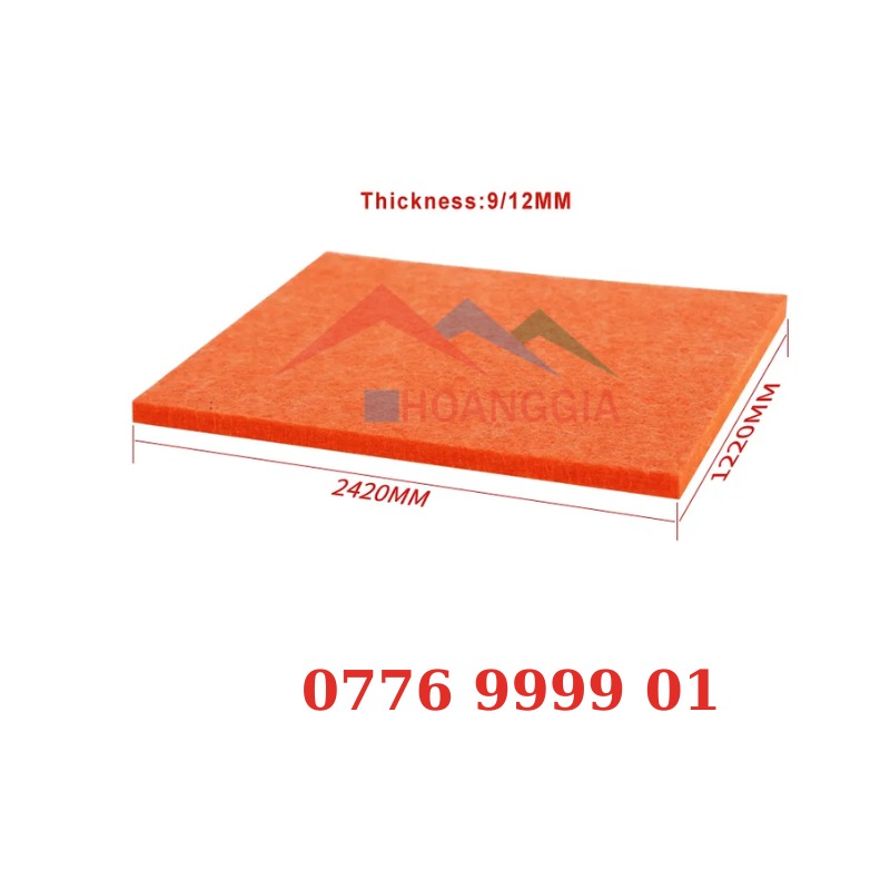 Tấm Tiêu Âm Polyester Fiber - Sonic Dày 9mmx1220x2420